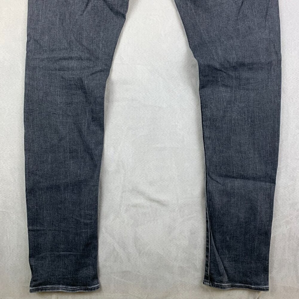 G Star Raw Mens Pants 34 Gray Denim Jeans 3301 Slim Button Fly Faded Tall 34x36 - Picture 14 of 14
